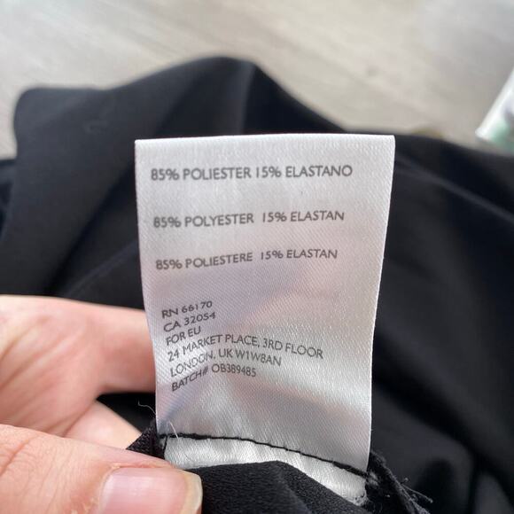 ALICE & UO Apolline Collar Jumpsuit Black Sleeveless Size 2 Blazer Style Ankle - Picture 11 of 11